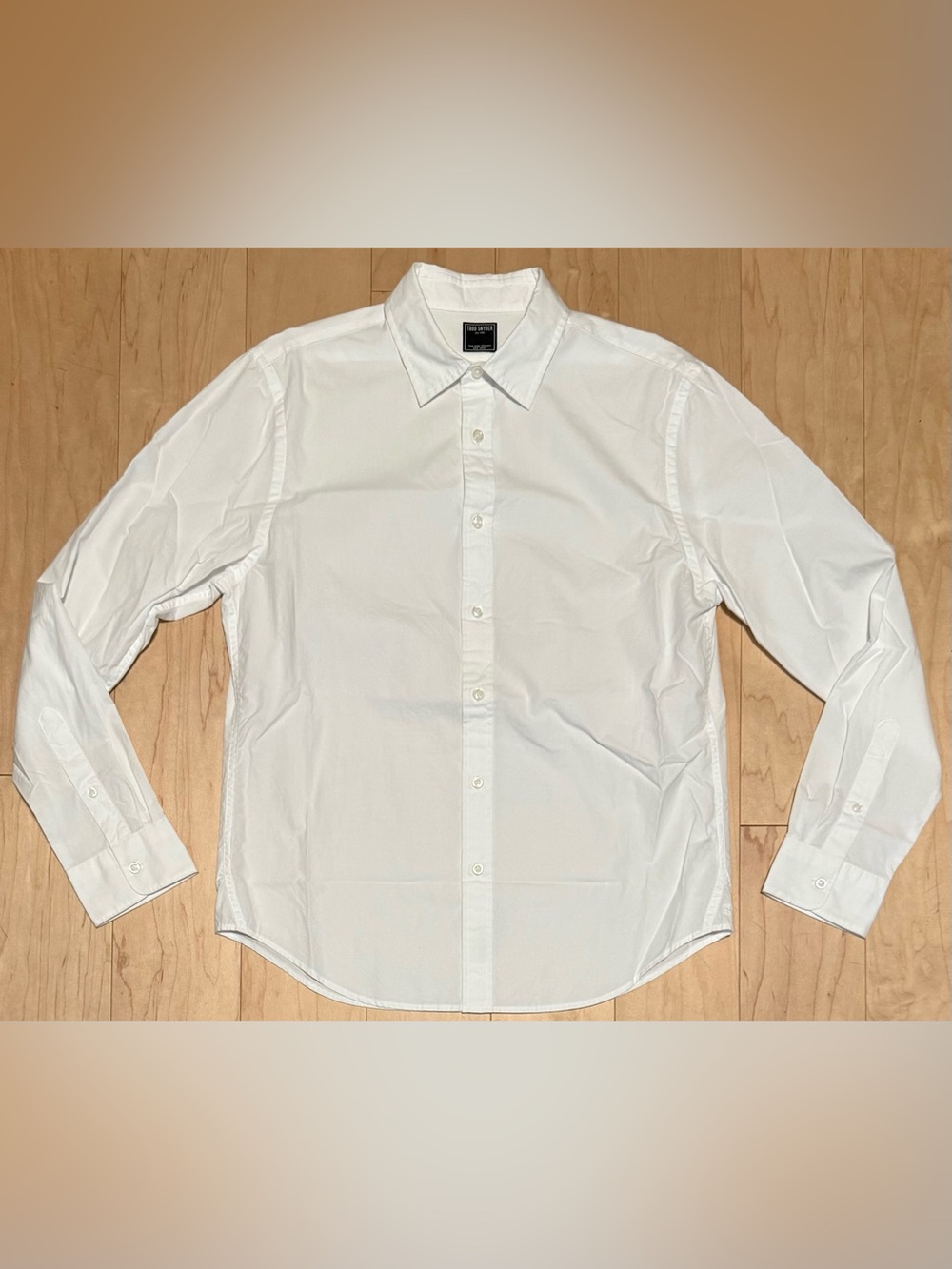 Todd Snyder Lightweight Poplin L/S Button Up Sport Shirt White Men's Medium